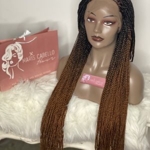 ombre brown full lace knotless braids